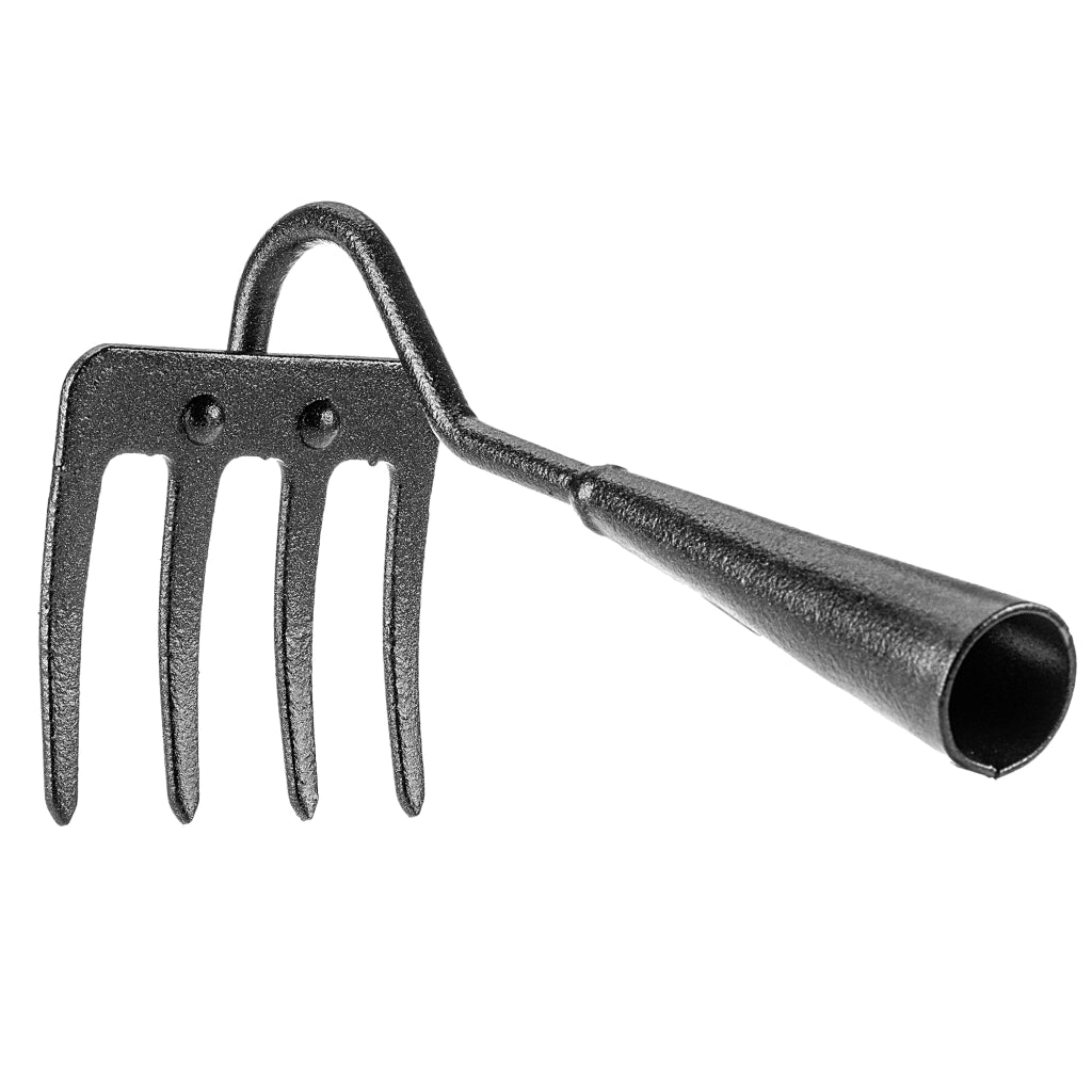 Rastrello da giardino in acciaio a 3 denti KADAX per aerazione, piccolo