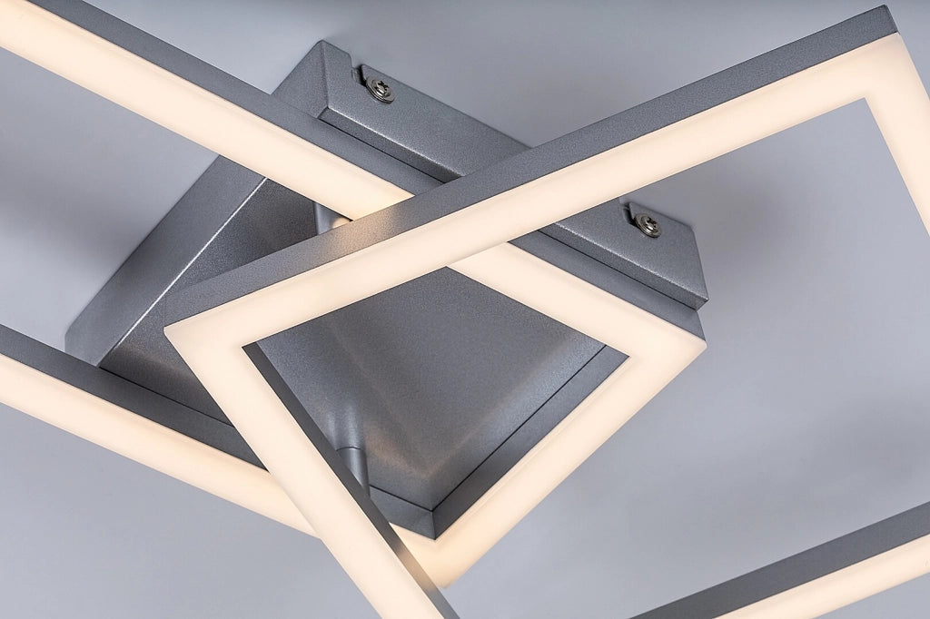 Plafoniera LED Rabalux Ellinor cromo 24W 3000K geometrica