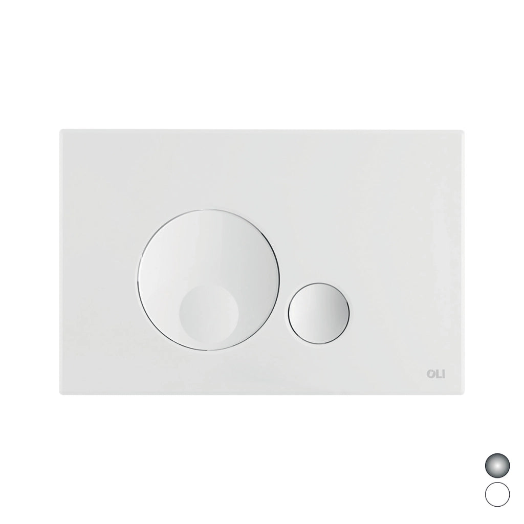 PLACCA DOPPIO SCARICO GLOBE- Cromo Lucido- OLIVE- pezzi 1