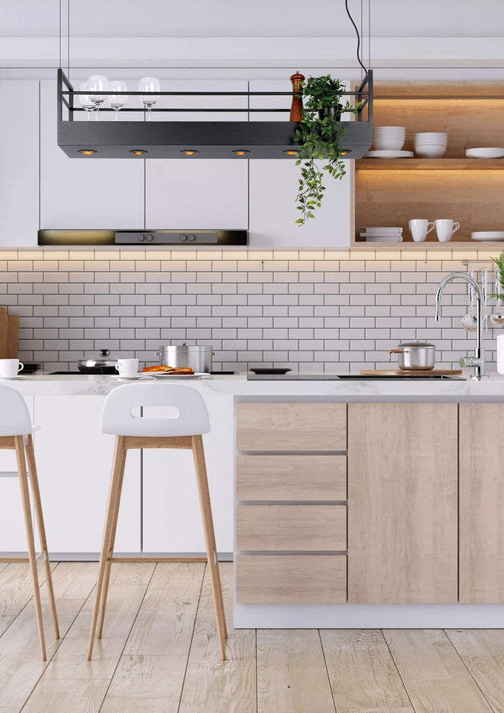 Lampada a sospensione cucina Miravelle nera 6xGU10 Lucide