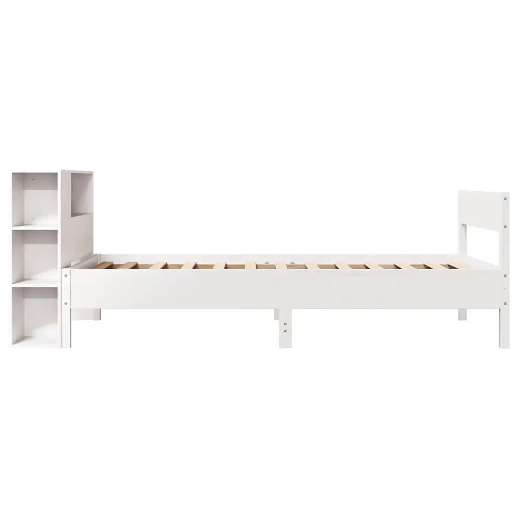 vidaXL Letto con Libreria senza Materasso 75x190 cm in Legno Pino