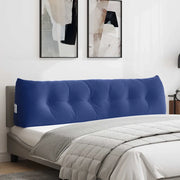 Cuscino per Schiena Blu Polizia 180 x 24 x 50 cm Velluto 42014585