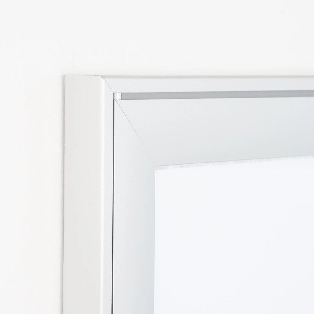 Bacheca con Apertura a Battente 52,1x69,6x2,3 cm in Alluminio Silver