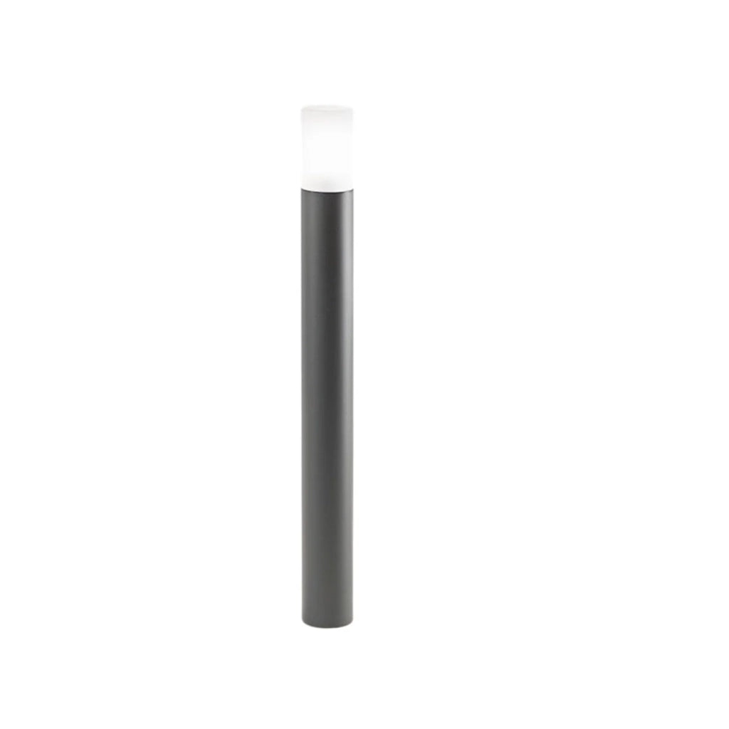 Paletto Esterno Contemporaneo Alluminio Antracite 1 Luce E27 Ip54 H90
