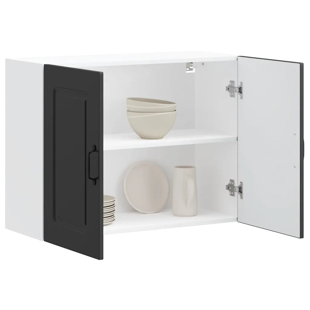Pensile da Cucina Kalmar Nero in Legno Multistrato 853588