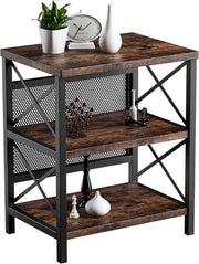 Comodino - Stile Rustico - Finitura in Legno - Compacto