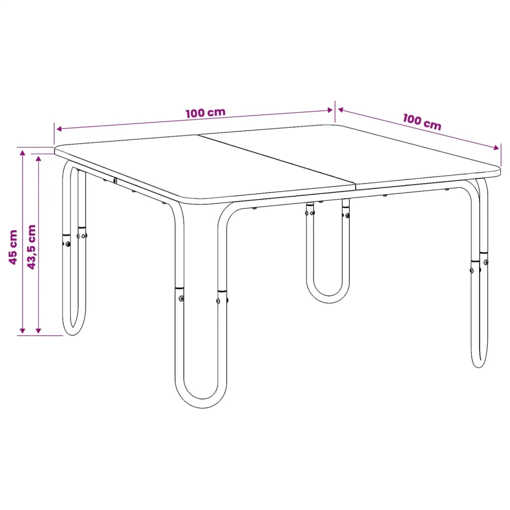 Tavolino da salotto Rovere Sonoma 100 x 100 x 45 cm 8007738