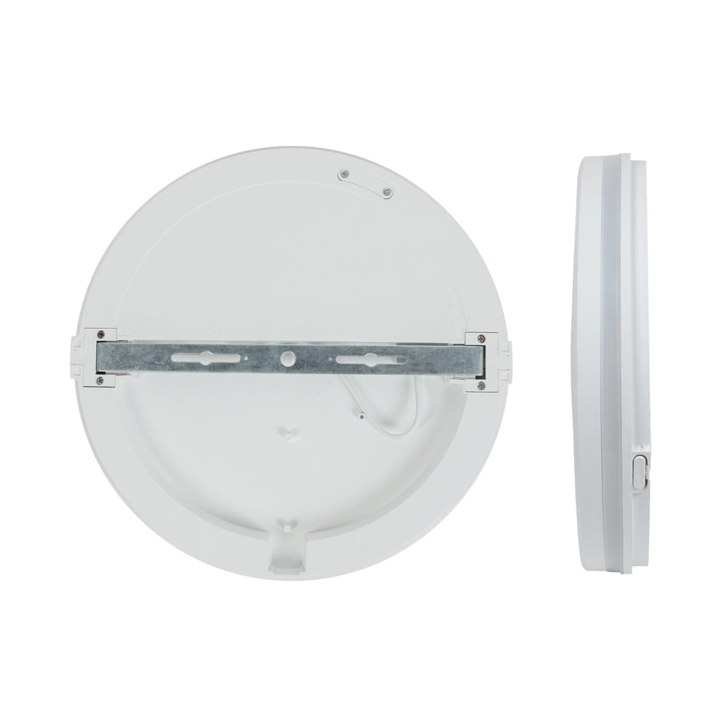 Alcapower Plafoniera LED Rotonda 36W IP54 IK08 CCT Selezionabile 3000K-4000K-6500K 3600lm Bianco Diametro 400mm per Illuminazione Professionale