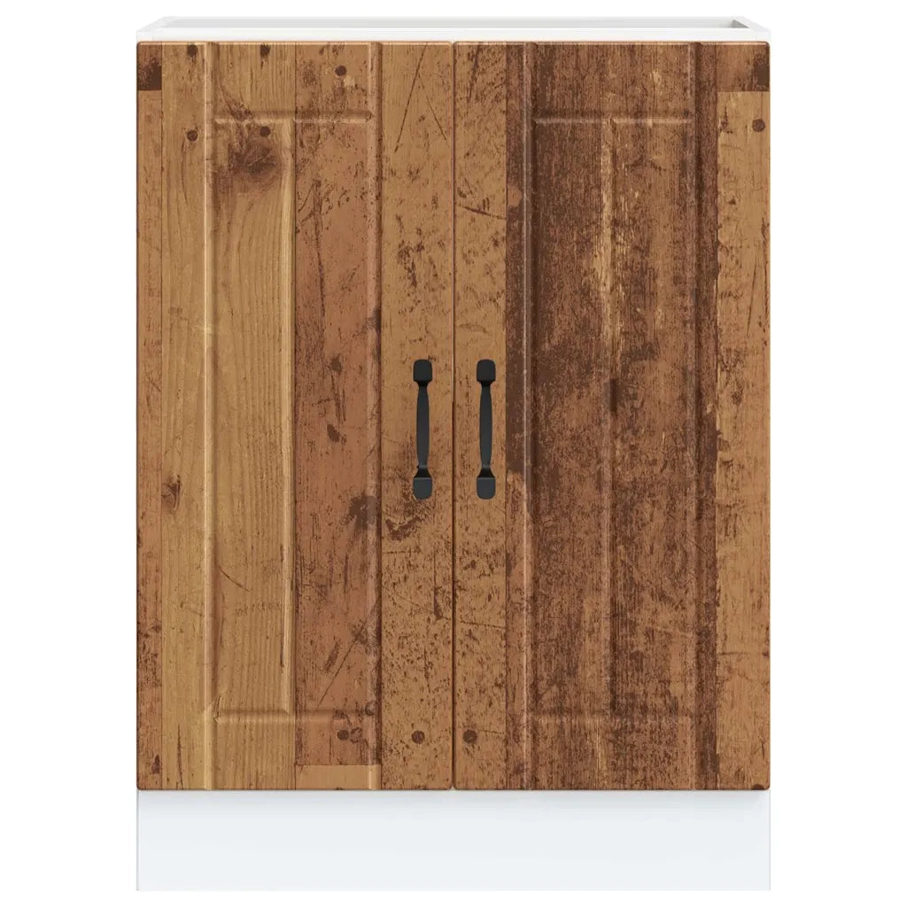 Mobile Base Lavello Lucca Legno Antico in Legno Multistrato 853685