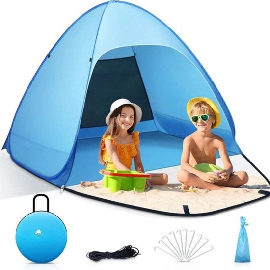 Tenda da campeggio - Tenda - Dimensioni S (per 1-3 persone) con doppio cinturino - Protezione UV - Portatile e leggera, per giardino, barbecue, escursioni