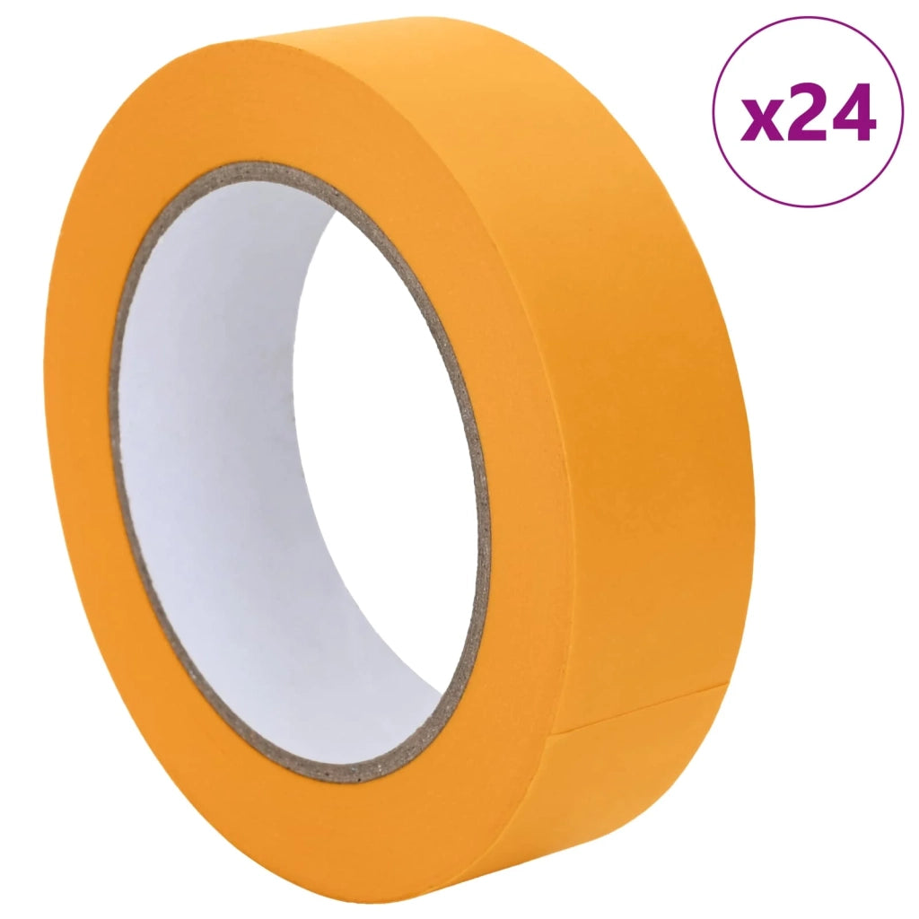 Nastri Adesivi per Pittori 24 pcs Giallo 30mm x 50m Carta 42019641