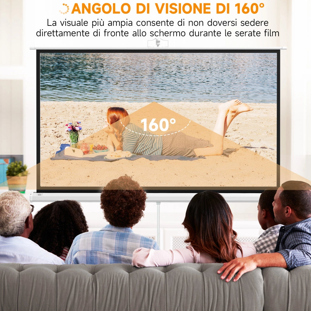 Supporto per Proiettore con Treppiede Regolabile ¨C zephmum ¨C 84 Pollici, Bianco, Plastica e Metallo