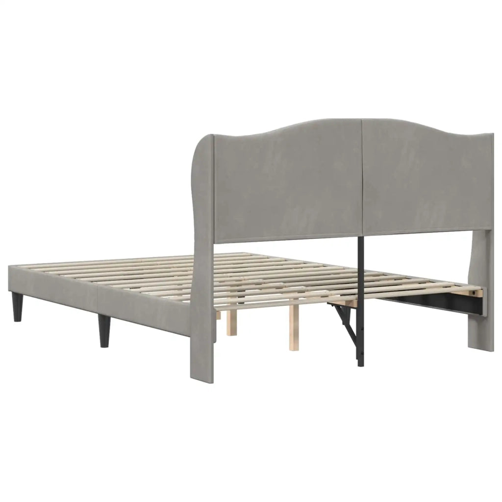 Struttura del letto Grigio Chiaro 140 x 200 cm Velluto 42027923