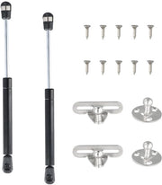 Due gasveer 200N Nero – Gasveer per Porte di Cucina, Scatole e Letti – Serranda Idraulica