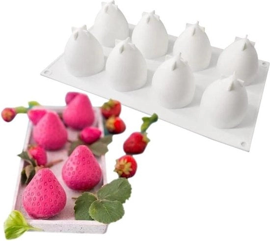 Muffinatura di Spuma di Silicio - Modulo di Torta a Forma 3D con Frutta e Cioccolato - Forma per Dessert con Frutta - Strumenti per Cucina per Torta e Fondant