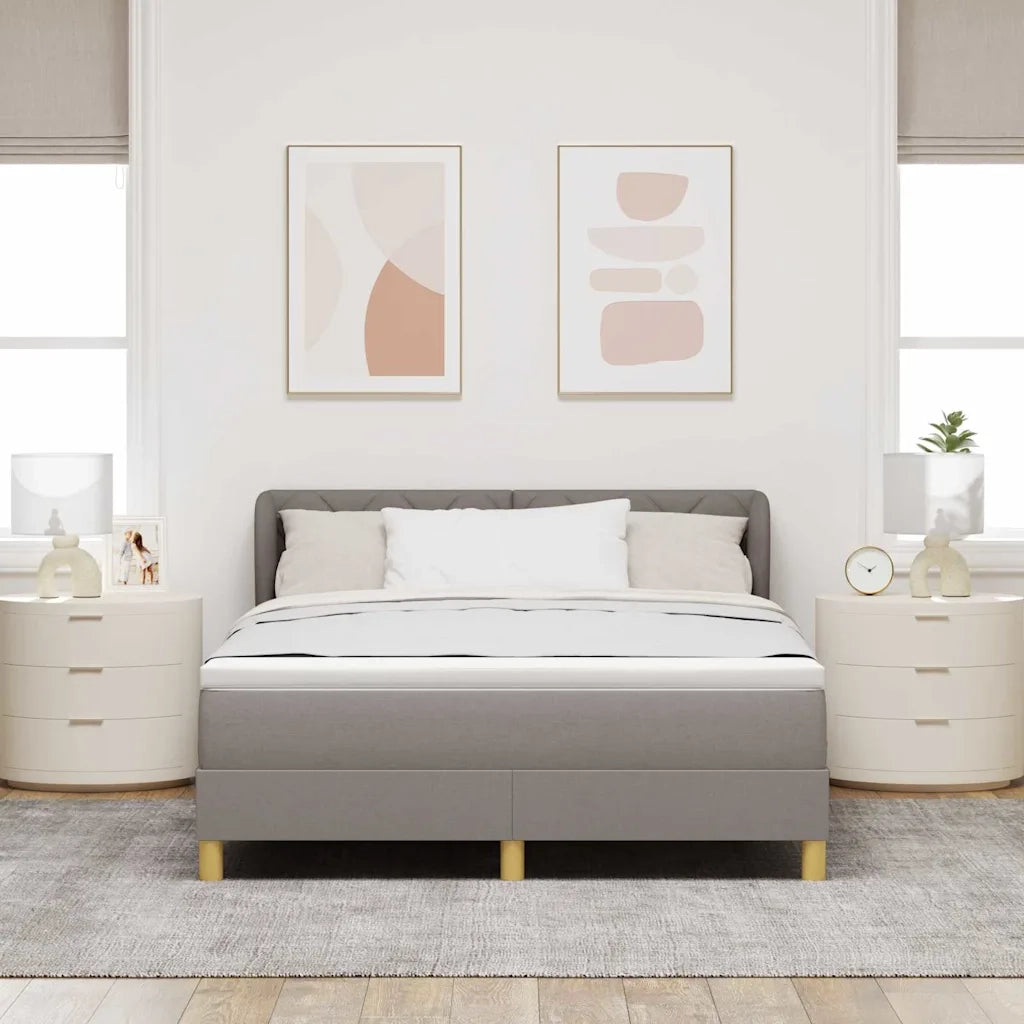 Letto a molle con materasso Talpa 140 x 190 cm Tessuto 3340273