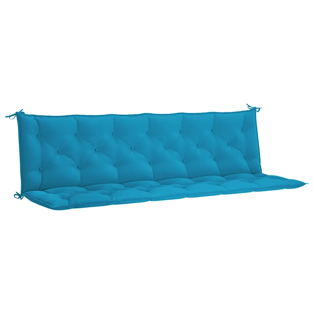 Cuscini per Panca 2 pz | Cuscini per sedie Azzurri 200x50x7 cm in Tessuto Oxford