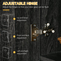 Mobile Dispensa Alto 101x39x180 cm con Cassetto e Armadietti in Truciolato Nero