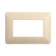 Placca Plastica Serie Solar 3P Colore Sabbia Compatibile Con Bticino Matix