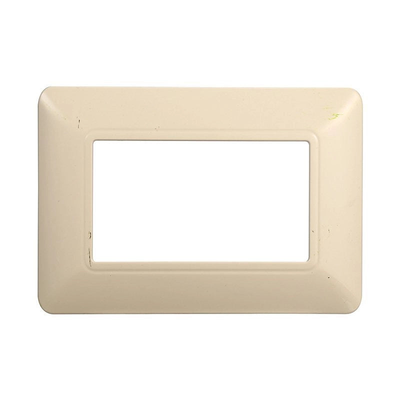 Placca Plastica Serie Solar 3P Colore Sabbia Compatibile Con Bticino Matix