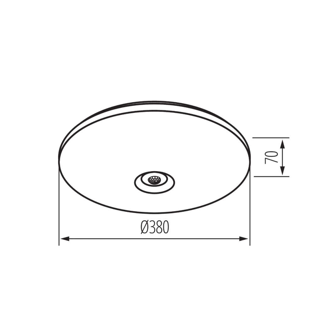 Plafoniera soffitto rotonda bianca PIR LED 24W Kanlux