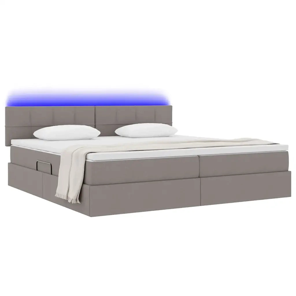 Letto con contenitore e LED con led Talpa 200 x 200 cm Tessuto 3371169