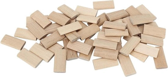 50 pezzi di stoppa in beugo di 6 x 40 mm per stucco di mobili, stecchi per lavori di carpenteria, kabinet, cornice.