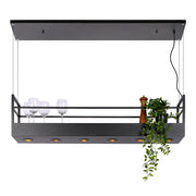 Lampada a sospensione cucina Miravelle nera 6xGU10 Lucide