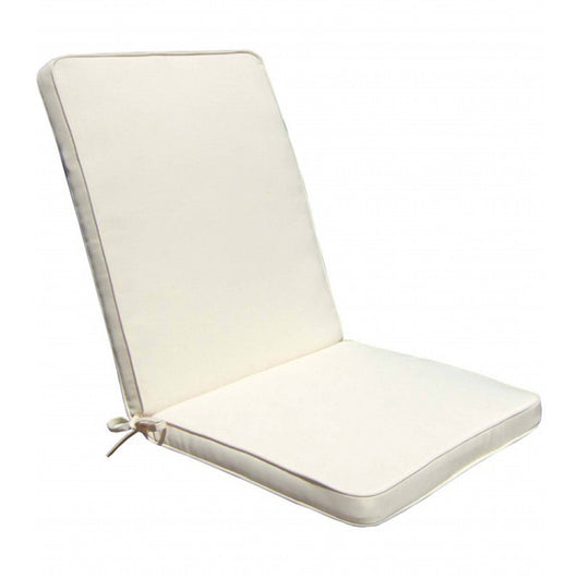 Cuscino Real Medio 95x44x4 cm in Poliestere Ecrù