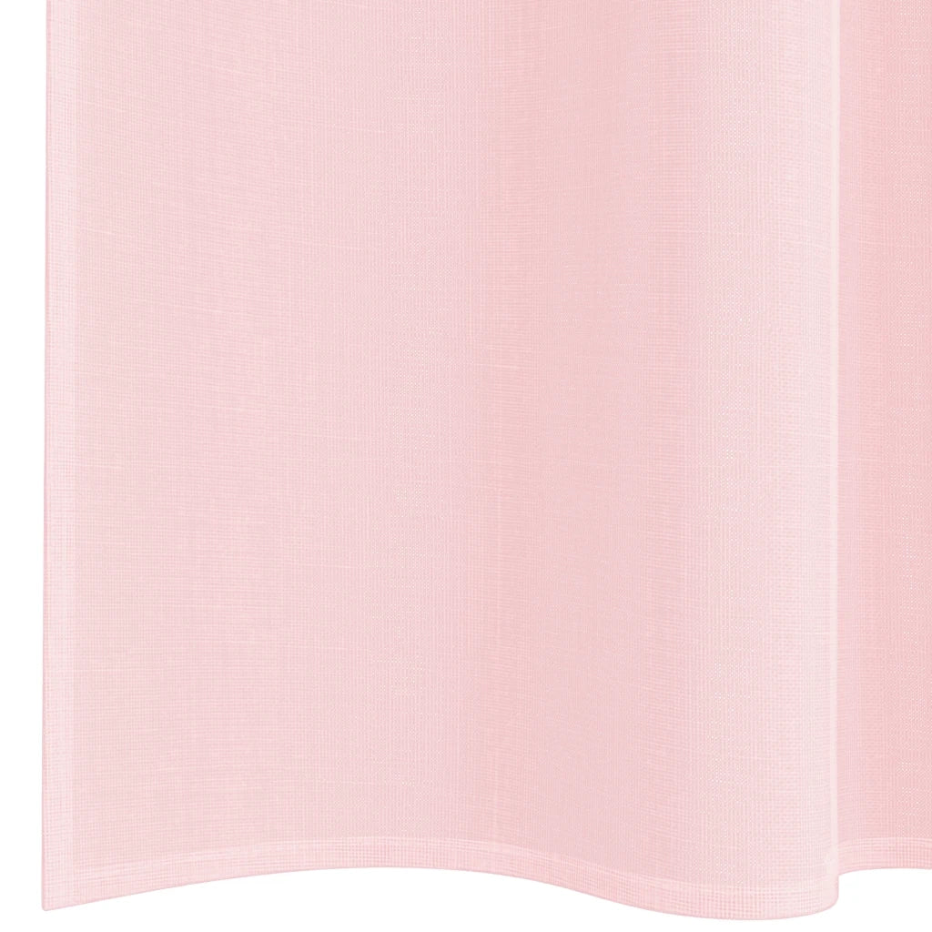 vidaXL Tende in Voile con Tasche per Aste 2 pz Rosa Chiaro