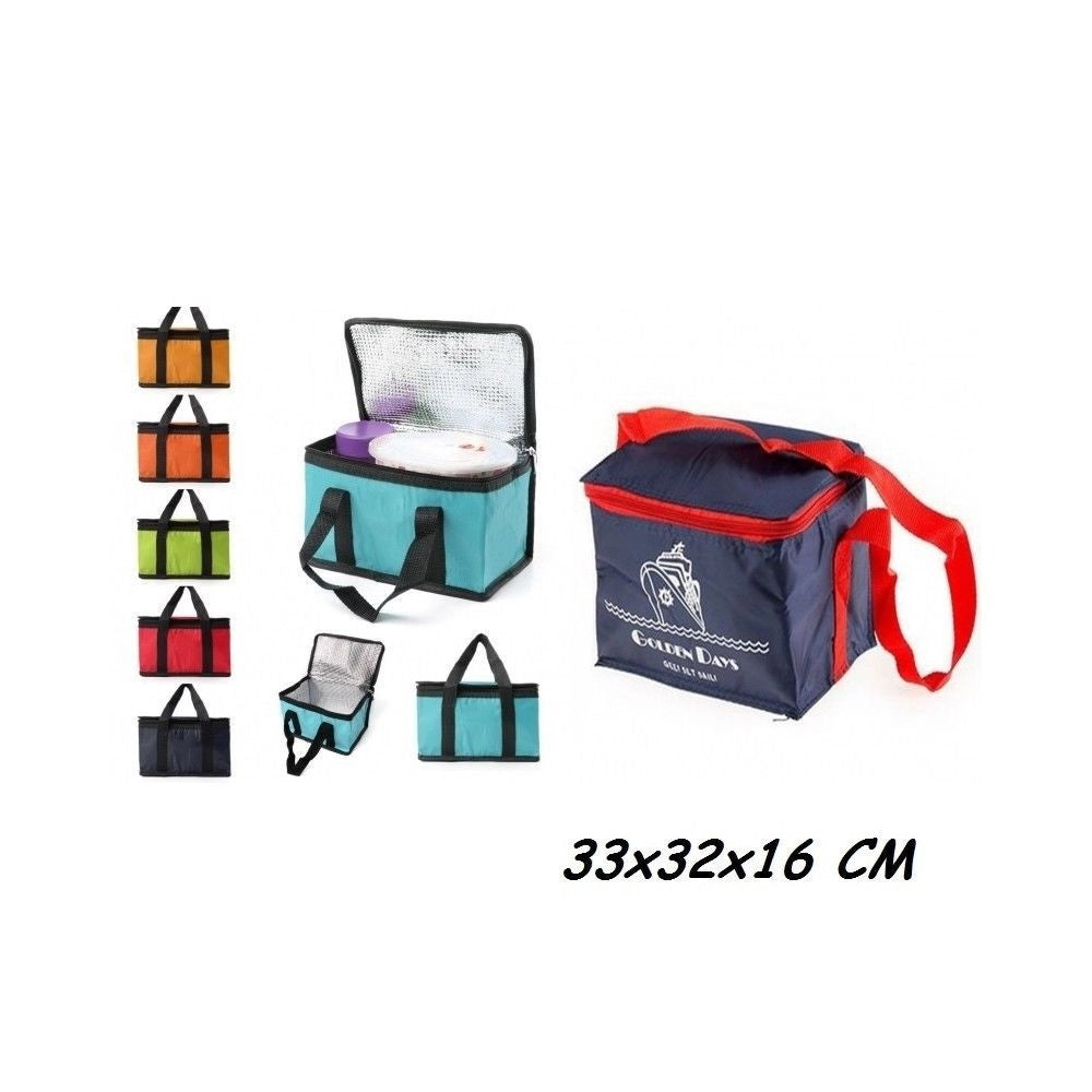 Trade Shop - Borsa Termica 33x32x16 Cm Frigo Porta Alimenti Spiaggia Mare Escursione Pic Nic -