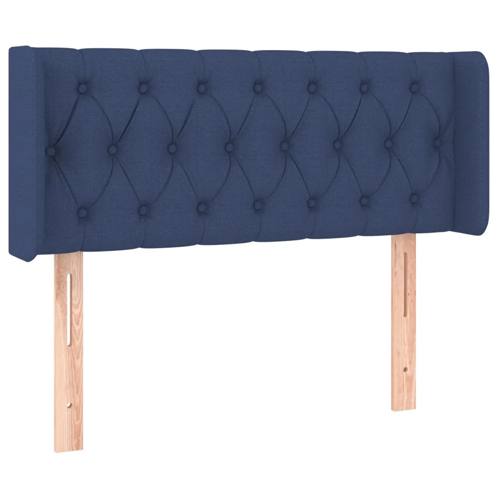 Testiera | Testata a LED Blu 93x16x78/88 cm in Tessuto
