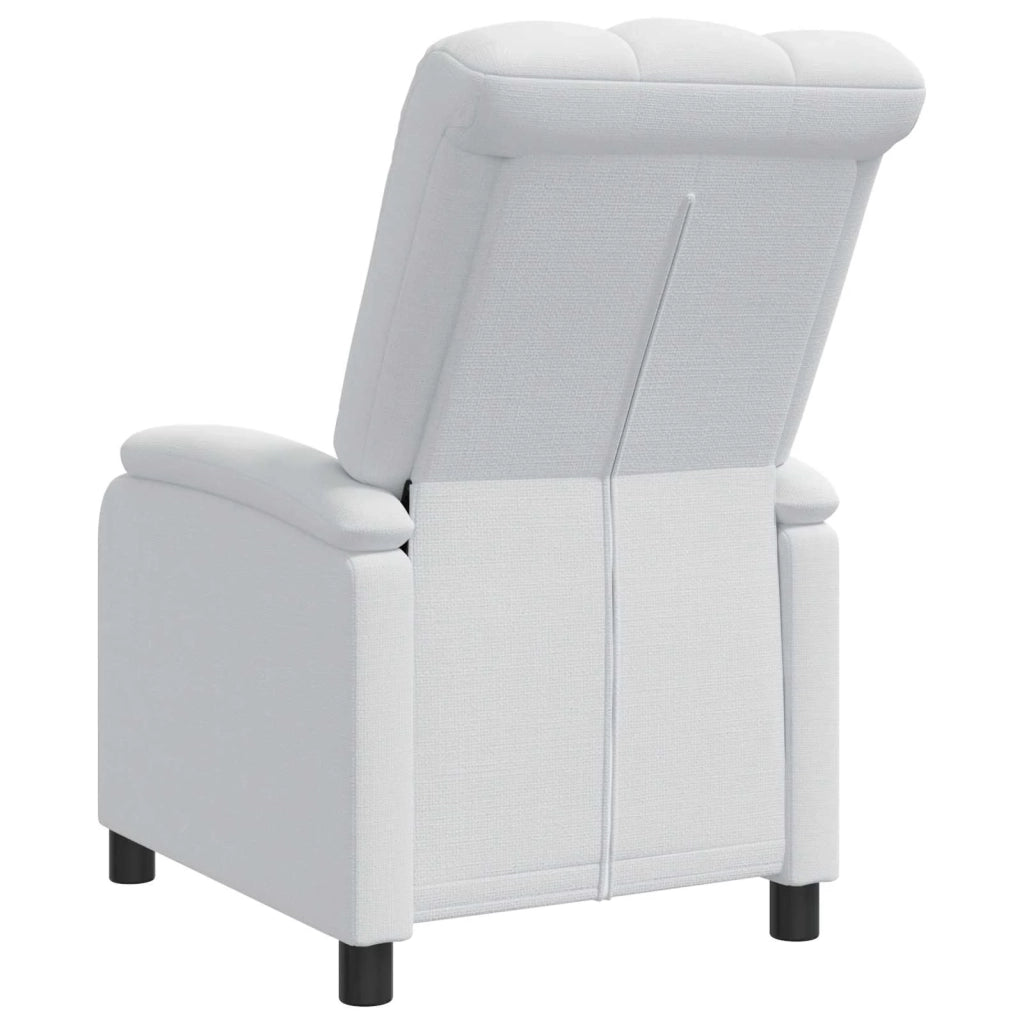 Divano Sedia-Poltrona reclinabile Bianco Tessuto 687127