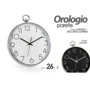 Trade Shop - Orologio 26x4cm Parete Movimento Silenzioso Colori Ass. Tondo In Plastica 798061 -