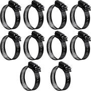 Slangklemmen in RVS per 10 pezzi da 21 a 38 mm per tubi da giardino, gas e applicazioni varie