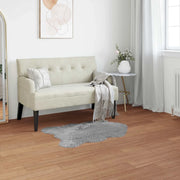 Tappeto in finta TAFALLA Grigio 60 x 90 cm Poliestere 42021541