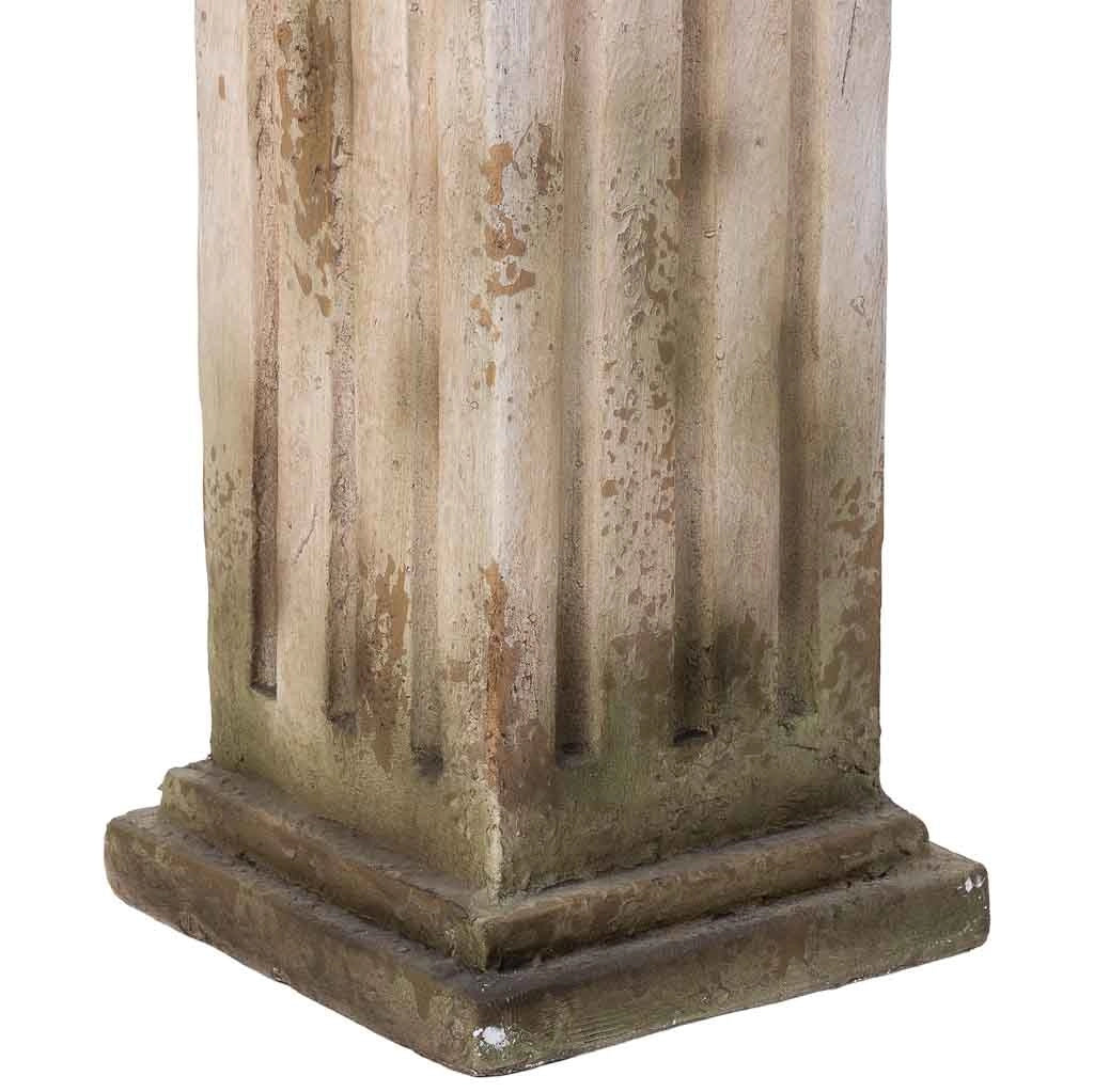 Colonna decorativa color pietra, 28x21x60h cm