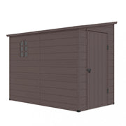 Casetta Box da Giardino Hause 143x247x194 h cm in Plastica Marrone