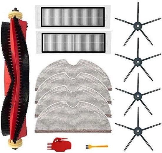 Set di accessori per 13 pezzi per aspirapolvere Xiaomi Roborock - Set di pennelli, filtro, asciugamani per mop e strumenti di pulizia