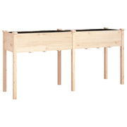 Fioriera | Cassetta per fiori | Vaso con Fodera 161x45x76 cm Legno Massello di Abete