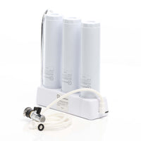 Naturewater Filtro acqua NW-3-PPCTOUF, Sistema di filtrazione a 3 livelli con cartucce, Filtro da banco