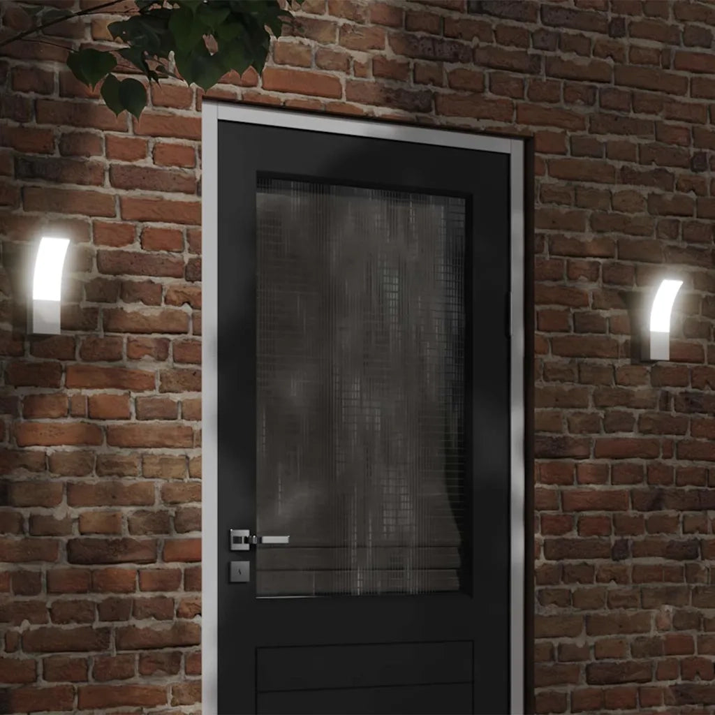 Applique per Esterni con LED 2 pz Bianche Alluminio Pressofuso CFW5971873