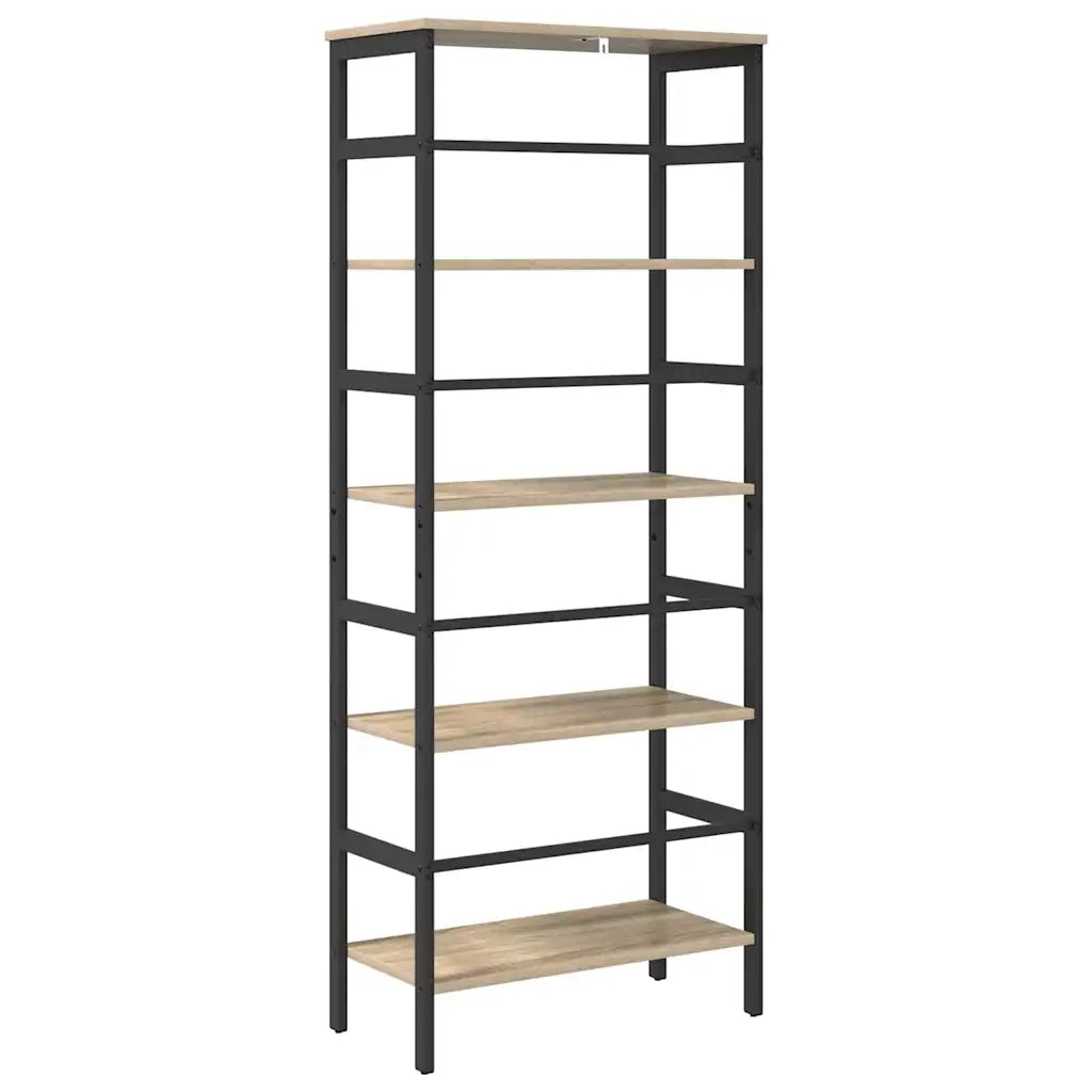 Libreria-Scaffale per Libri-Mobile di Stoccaggio Rovere Sonoma 60 x 29,5 x 149 cm Legno multistrato