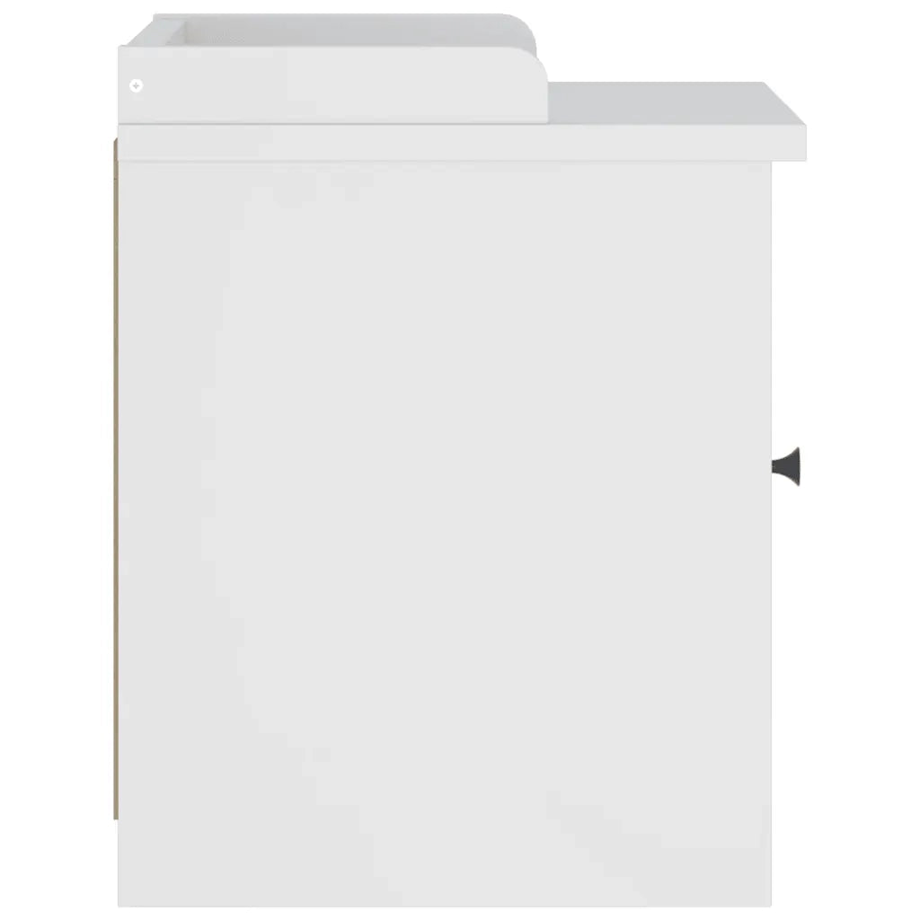 Panca da Corridoio SANDNES Bianca 45x40x50 cm in Legno di Pino 4010450