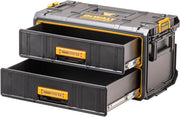 DEWALT DWST83529-1, TOUGHSYSTEM 2.0 2x CASSETTIERA- CHIUSURE AUTO STACKING - Chiusure intuitive, facili da usare e che fanno risparmiare tempo per collegare i moduli insieme