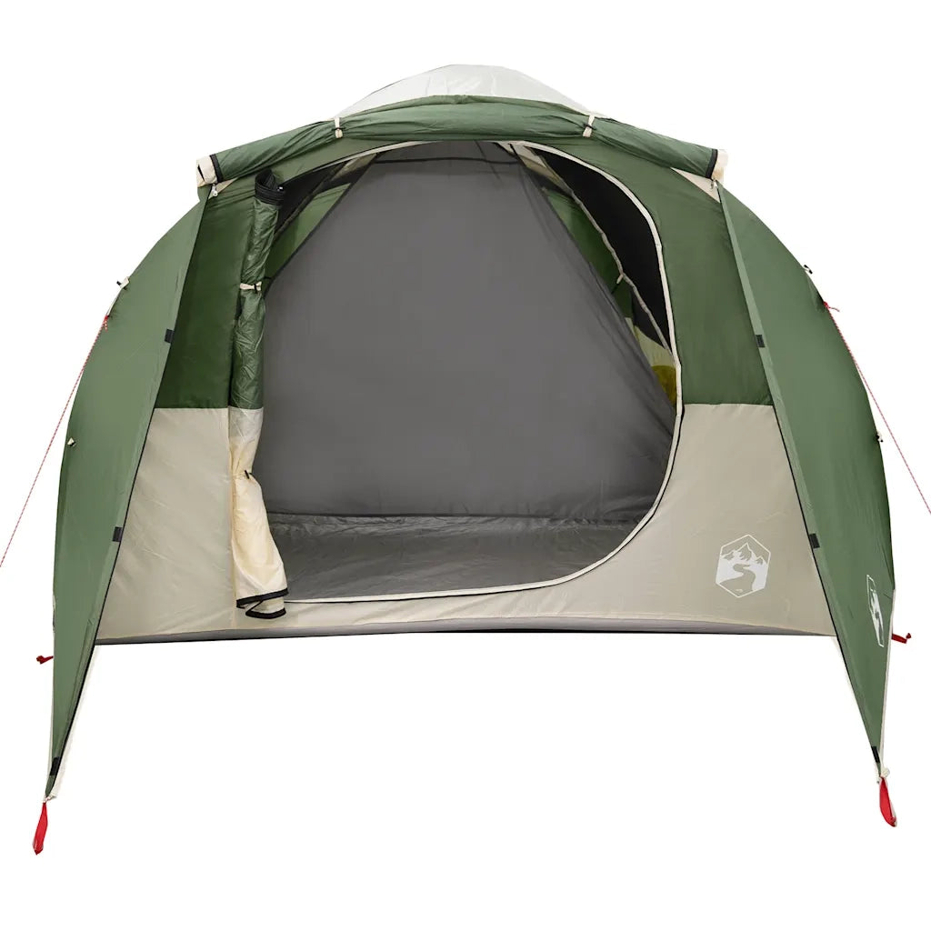 Tenda Familiare a Tunnel per 6 Persone Verde Impermeabile 4009572