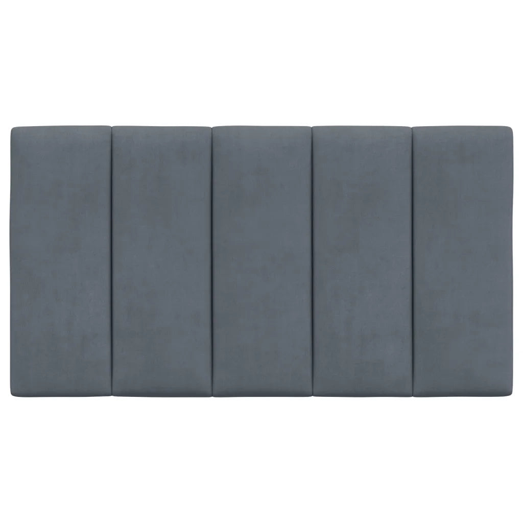Cuscino Testiera Hanko Grigio Scuro 80 cm in Velluto 374644