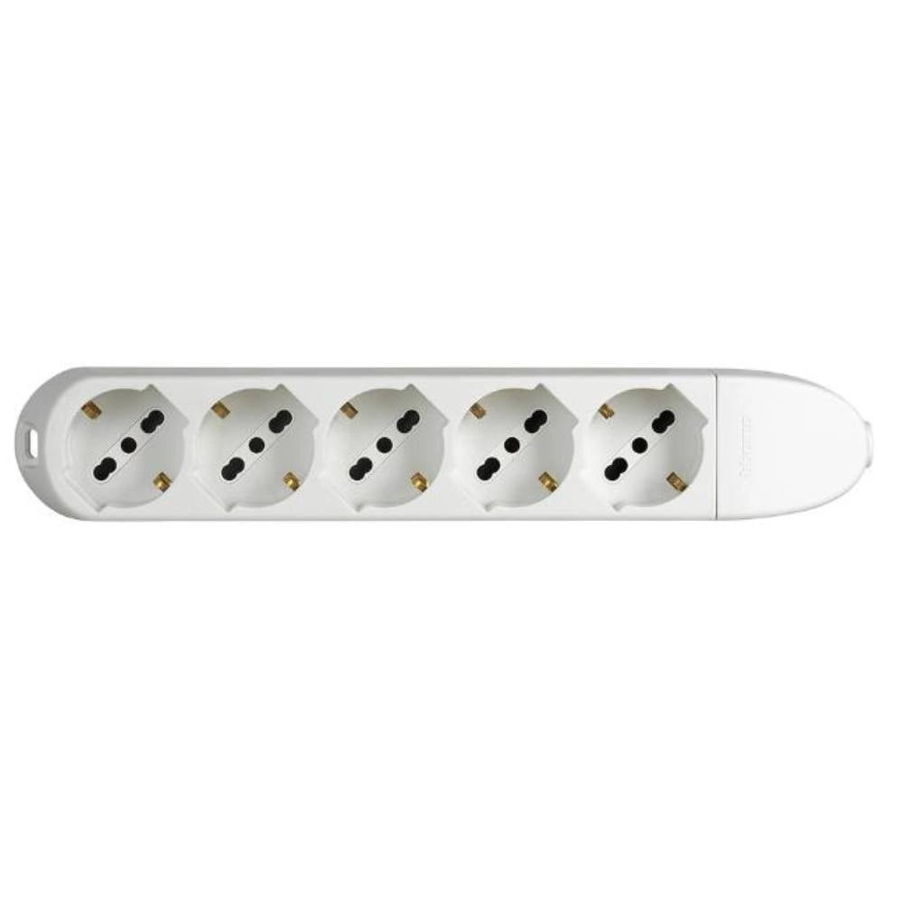 Bticino multipresa poker 3682d bianca 5 prese universali 10 16a