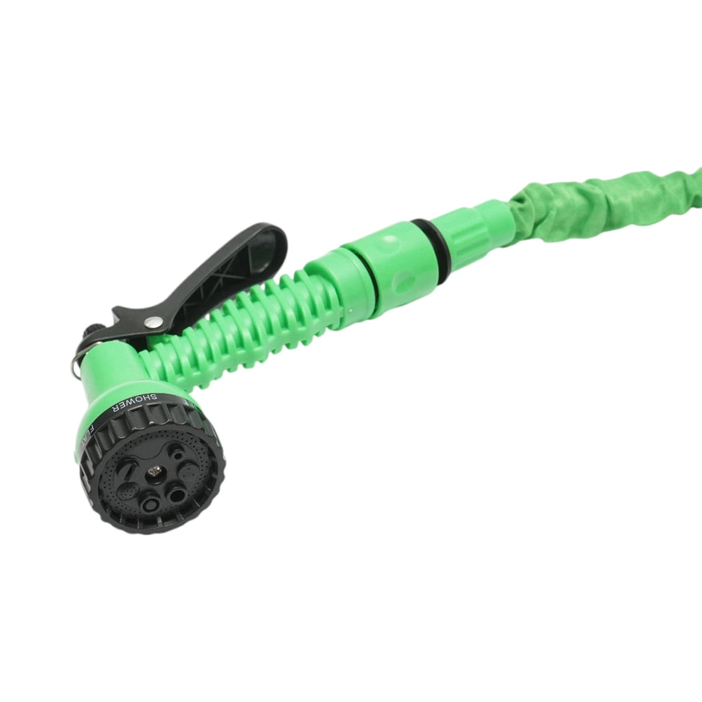 Tubo da giardino estensibile TPE 10-30 m con pistola regolabile a 7 modalità, adattatore 3/4 e raccordo rapido 1/2