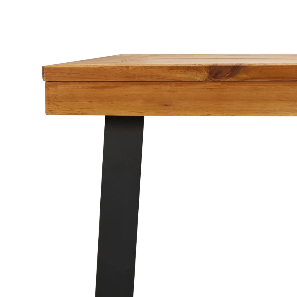 Tavolo da Giardino 200x100x75 cm in Legno Massello di Acacia